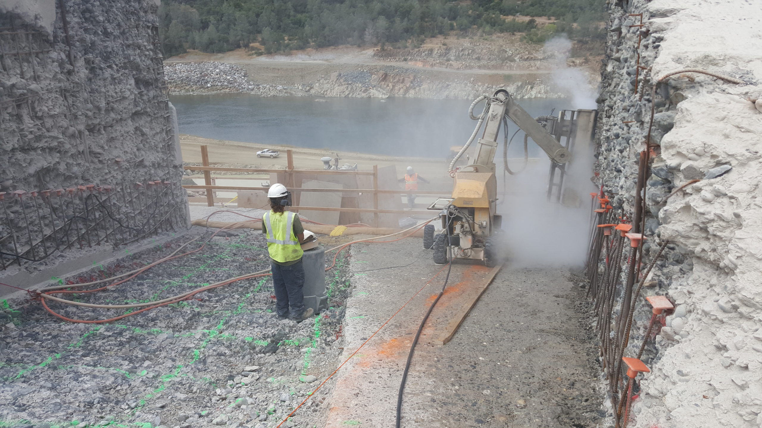 photo of Oroville Dam Emergency Spillway Repair Conjet project
