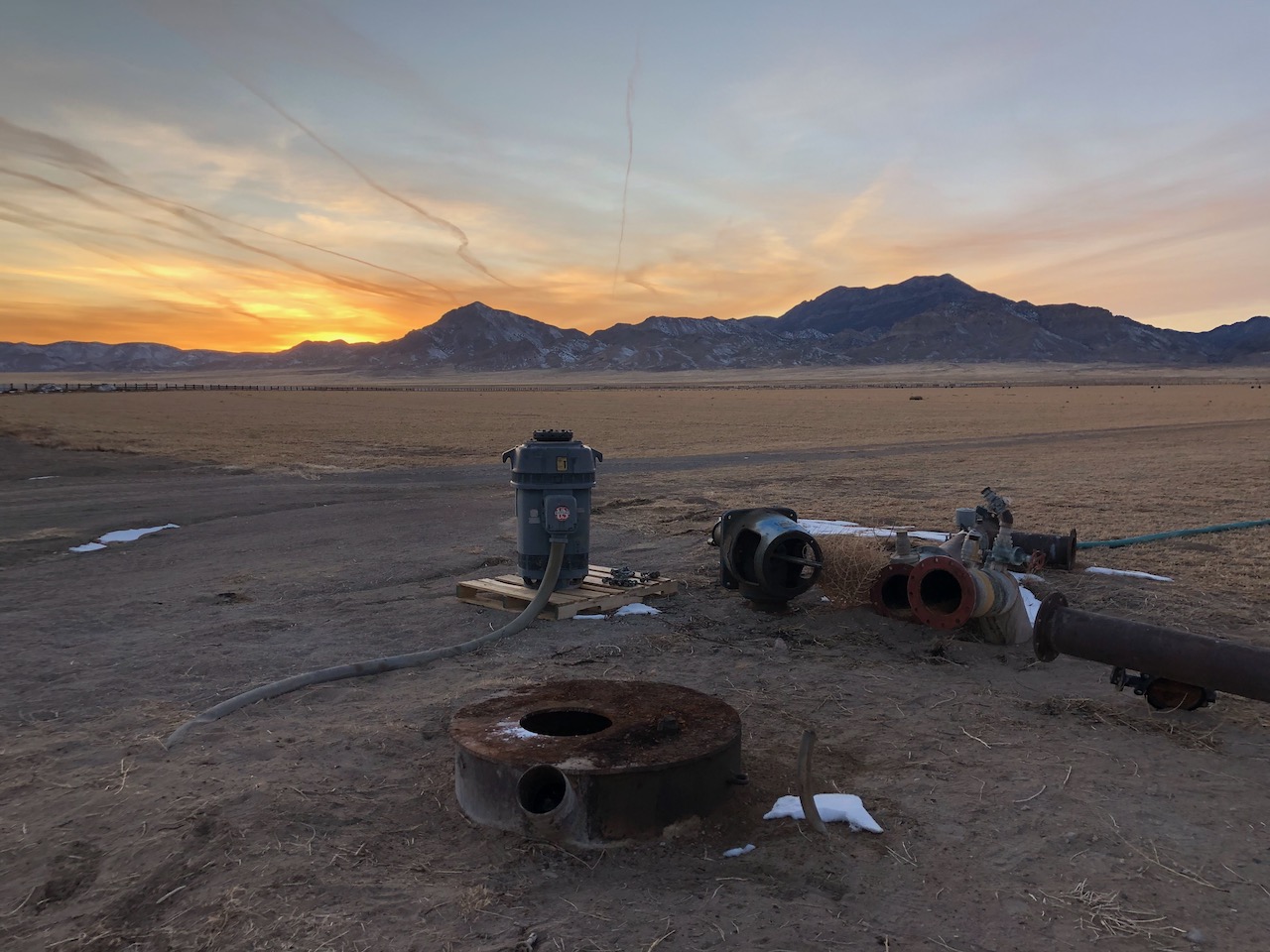 Fallini dusk, Nye County, Nevada.
