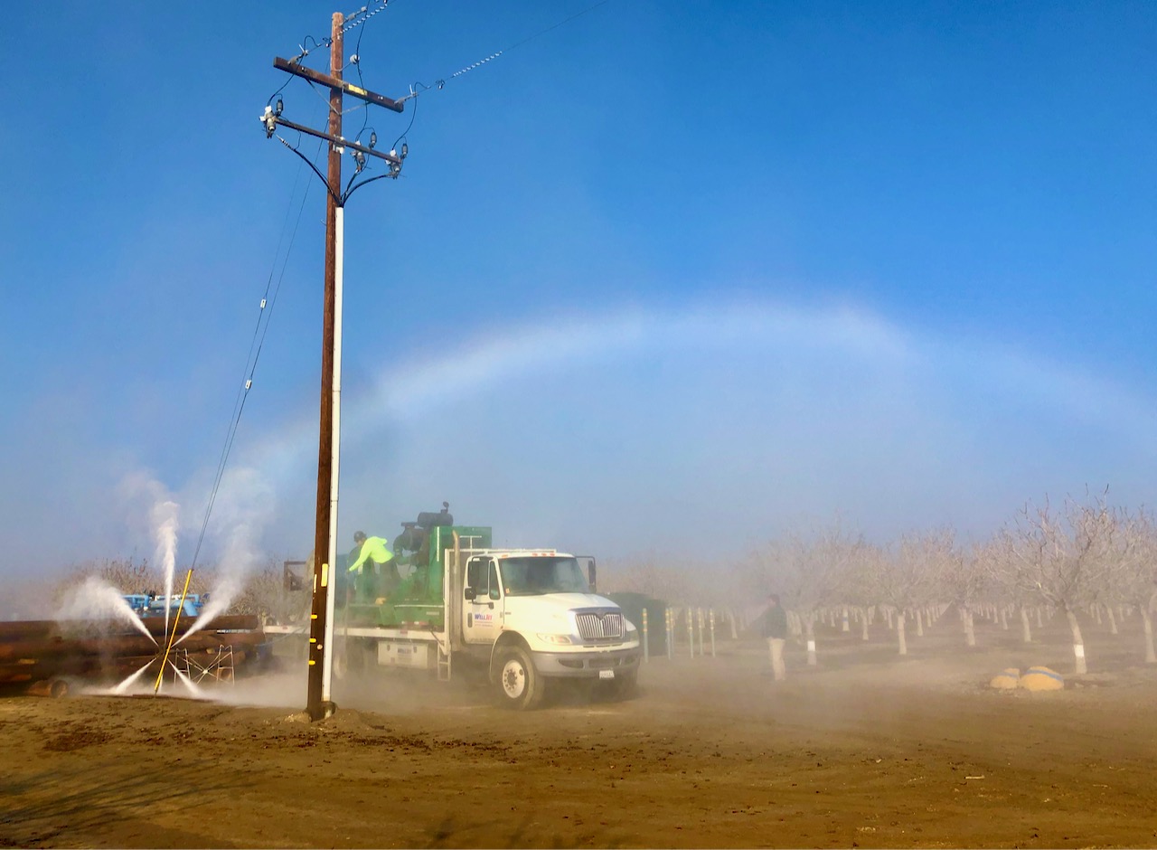 WellJet truck, tool test rainbow.
