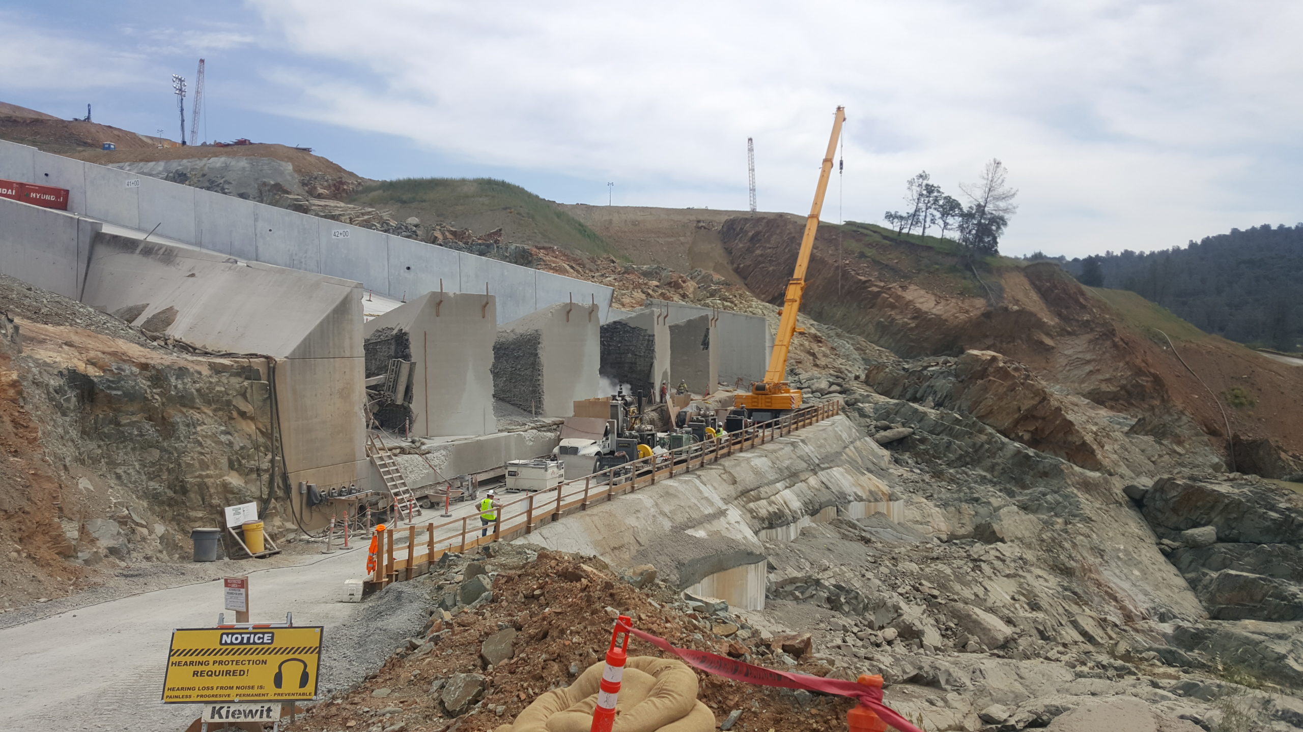 photo of Oroville Dam Emergency Spillway Repair Conjet project
