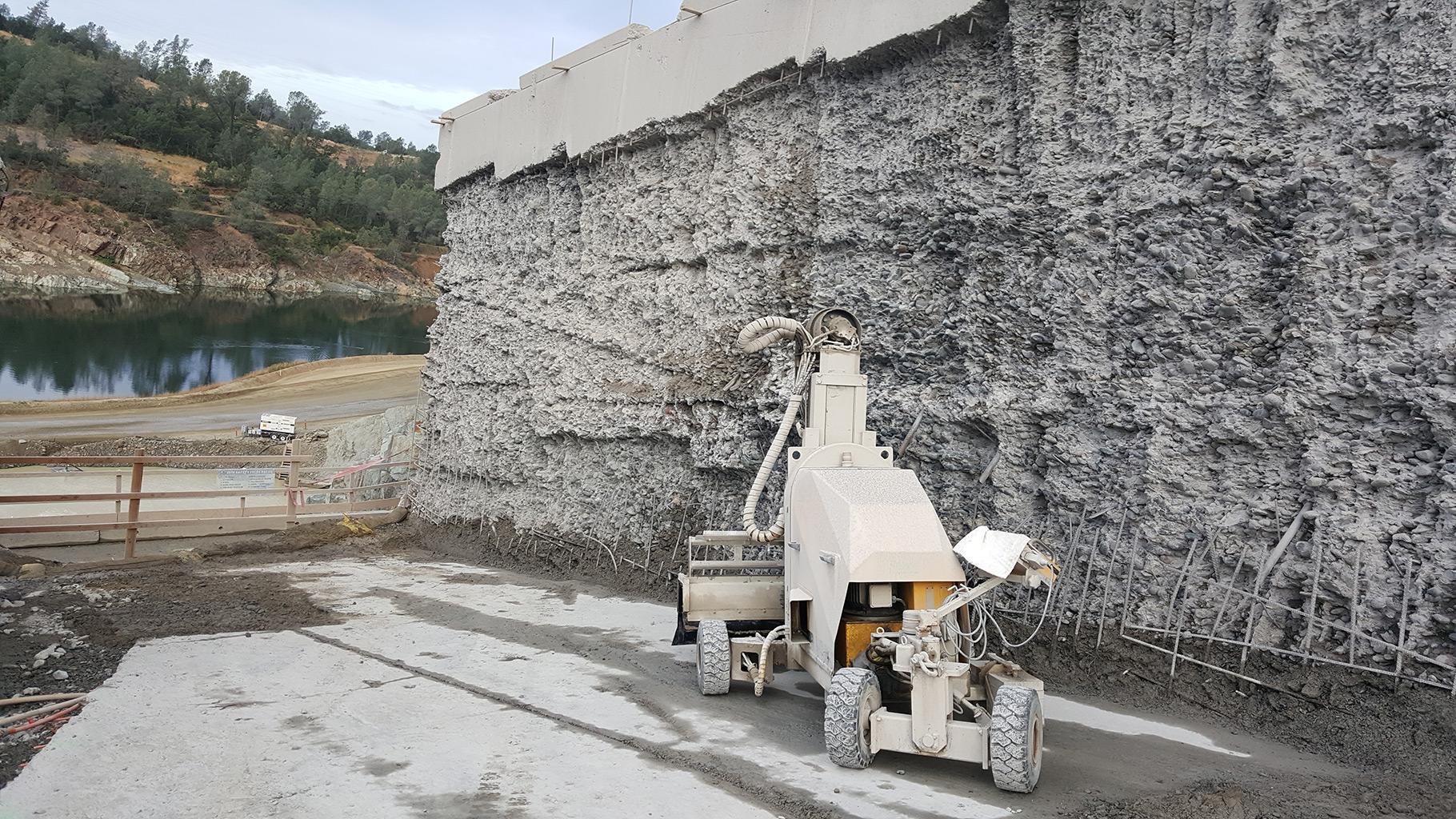 photo of Oroville Dam Conjet project from Hydropressure Cleaning, Inc.