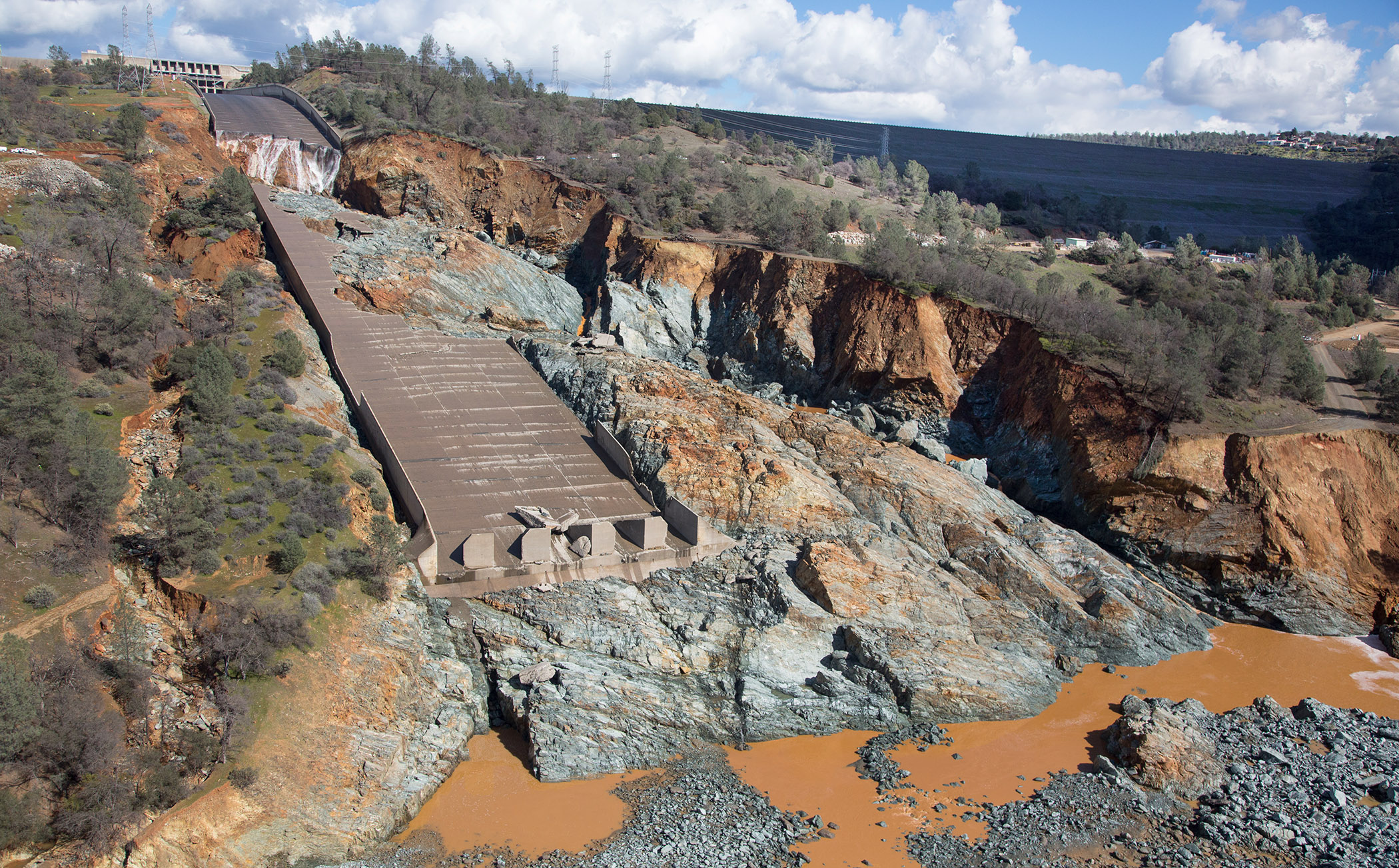 photo of Oroville Dam Emergency Spillway Repair Conjet project